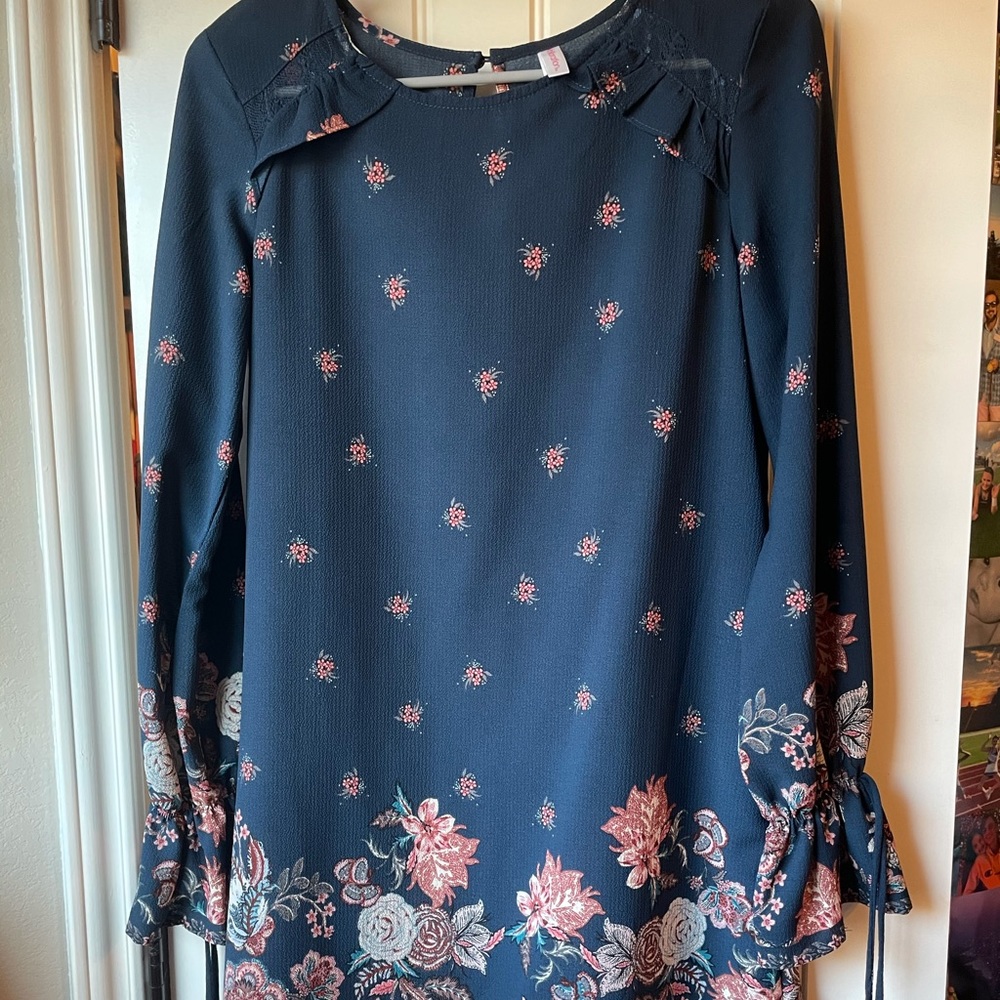 Navy Floral dress